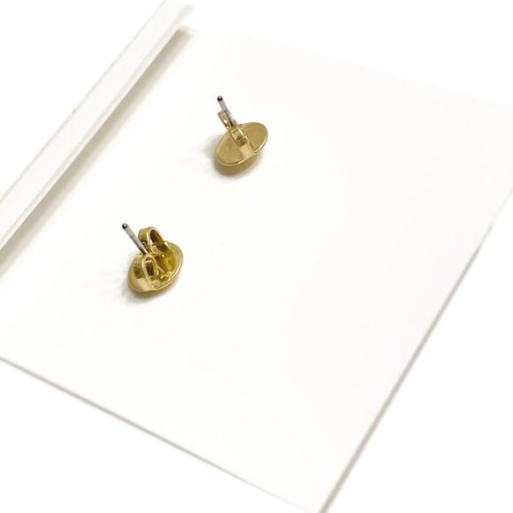 TORY BURCH Roxanne Stone & Logo Drop Earrings NWOT - Picture 6 of 8